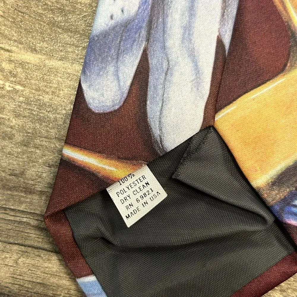 Vintage RALPH MARLIN Men's 100% Polyester Golf‎ Necktie Tie Made In USA